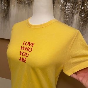 LOVE WHO YOU ARE (fitted t-shirt) ✨